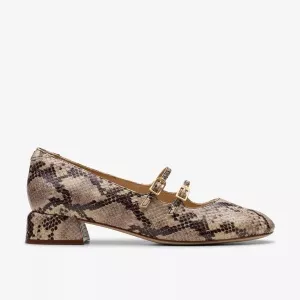 Daiss 30 Shine Grey Snake Leather